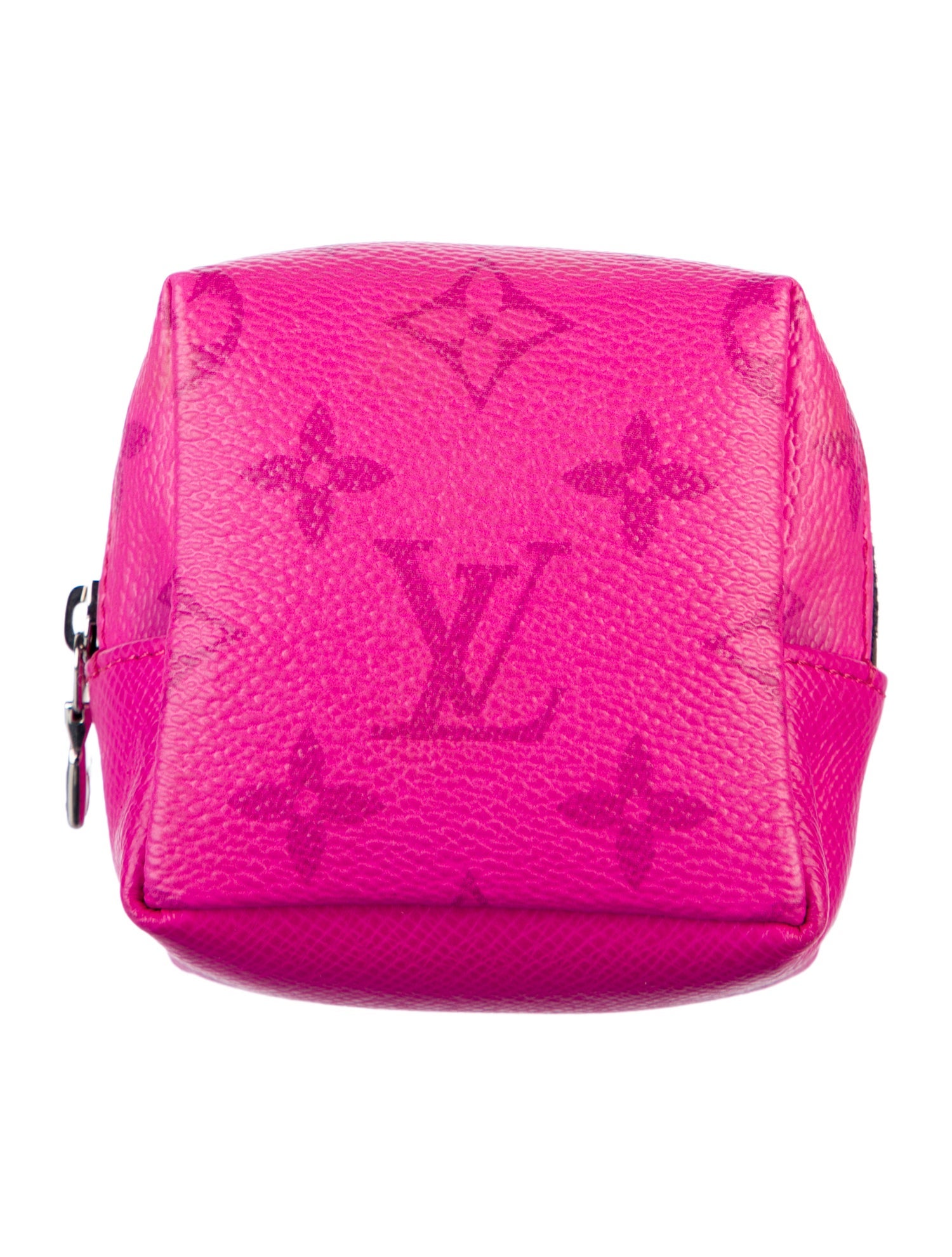 Louis Vuitton 2021 Monogram Taïgarama Cube Pouch Keychain