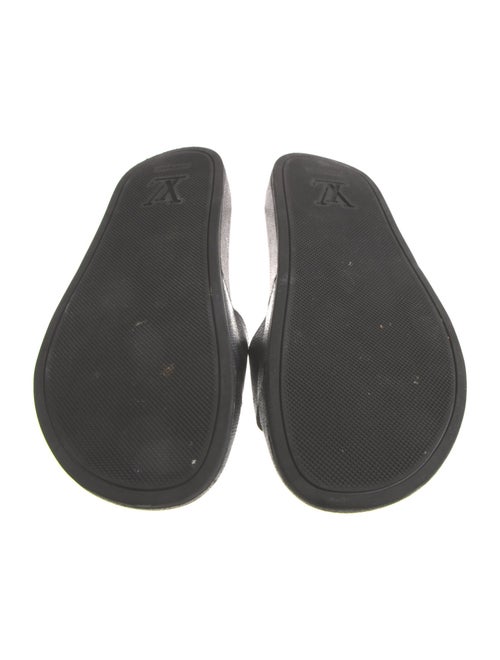 Louis Vuitton Monogram Eclipse Plaid Print Slides