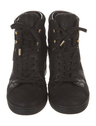 Louis Vuitton LV Monogram Leather Wedge Sneakers