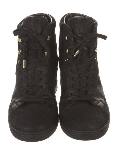 Louis Vuitton LV Monogram Leather Wedge Sneakers
