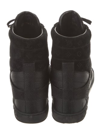 Louis Vuitton LV Monogram Leather Wedge Sneakers