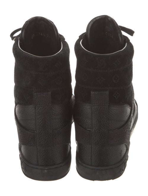 Louis Vuitton LV Monogram Leather Wedge Sneakers