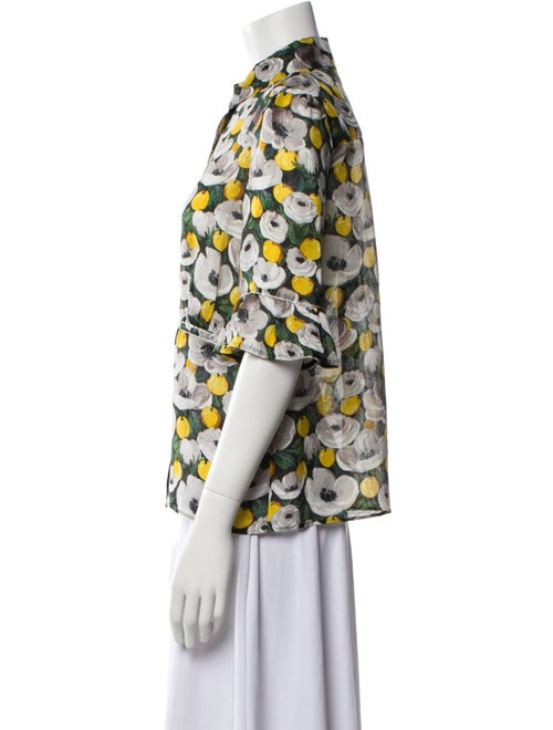 Louis Vuitton 2011 Silk Button-Up Top