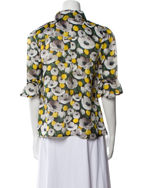 Louis Vuitton 2011 Silk Button-Up Top