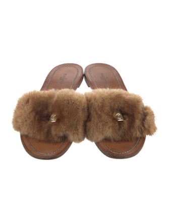 Louis Vuitton Fur Slides