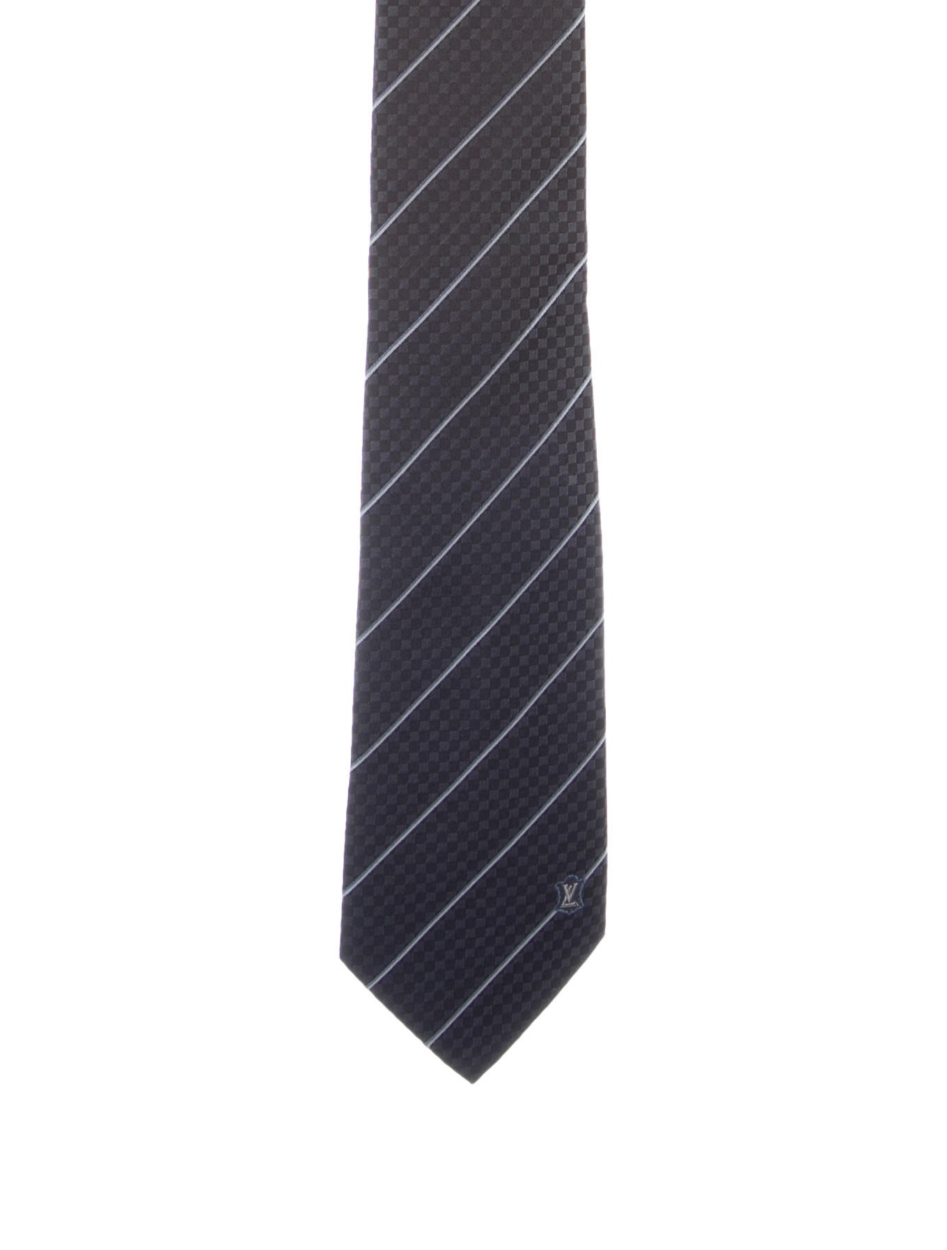 louis vuitton checkered tie