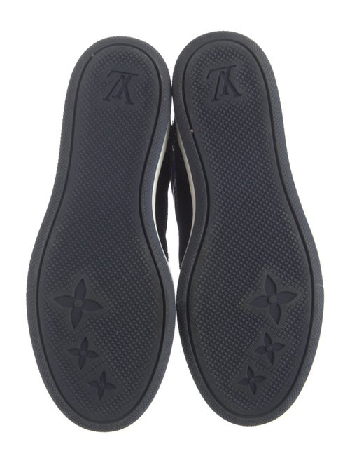 Louis Vuitton Monogram Pattern Suede Wedge Sneakers