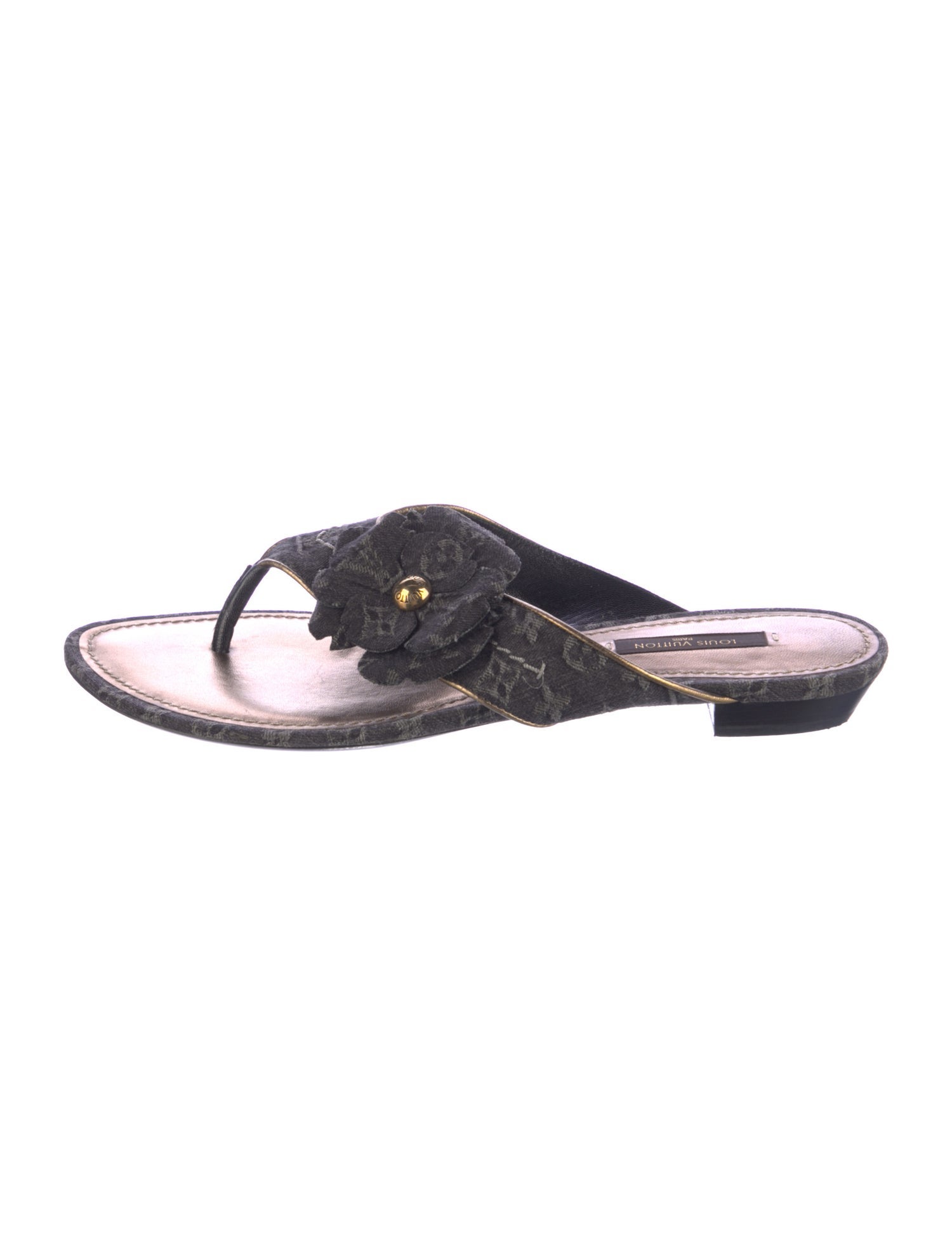 Louis Vuitton LV Monogram Denim Slides