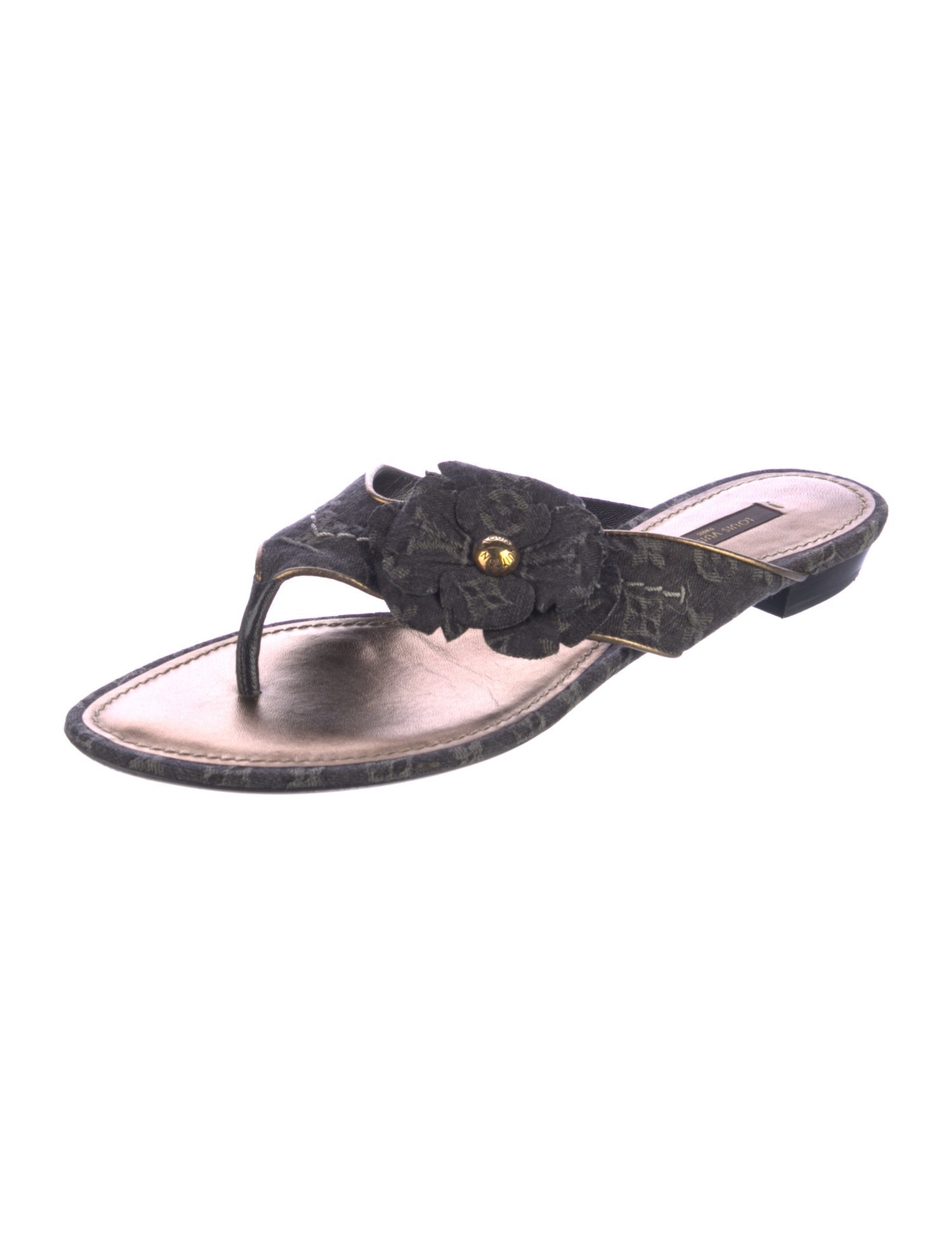Louis Vuitton LV Monogram Denim Slides