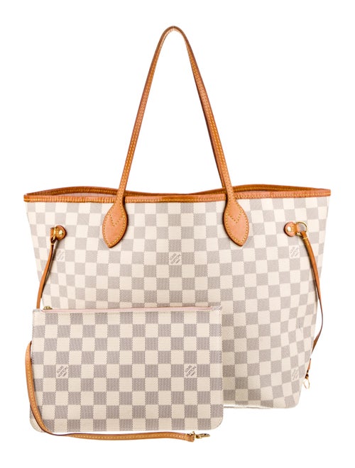 Louis Vuitton Damier Azur Neverfull w/Pouch MM