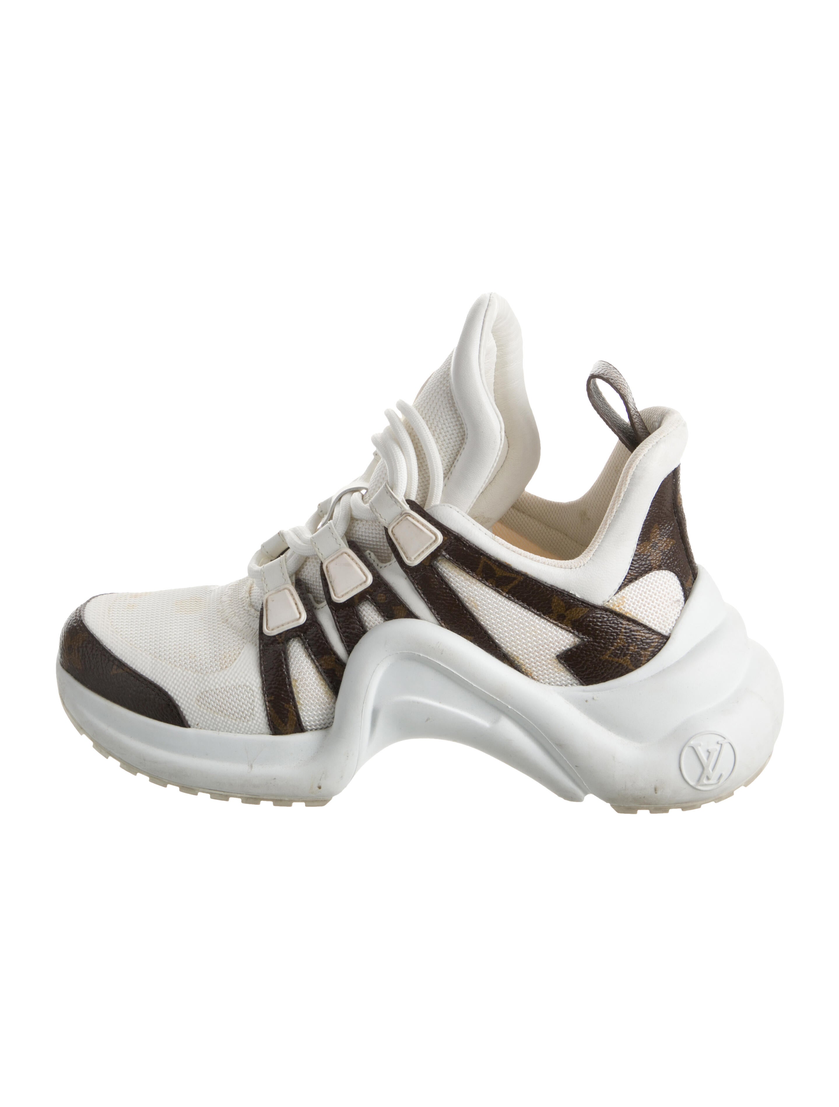 Louis Vuitton LV Monogram Mesh Accents Chunky Sneakers