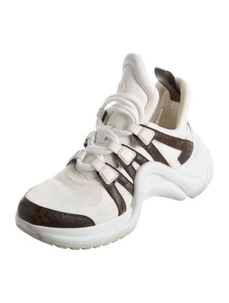 Louis Vuitton LV Monogram Mesh Accents Chunky Sneakers