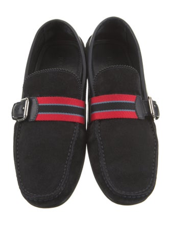 Louis Vuitton Suede Colorblock Pattern Drivers