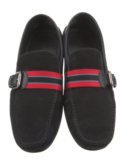 Louis Vuitton Suede Colorblock Pattern Drivers