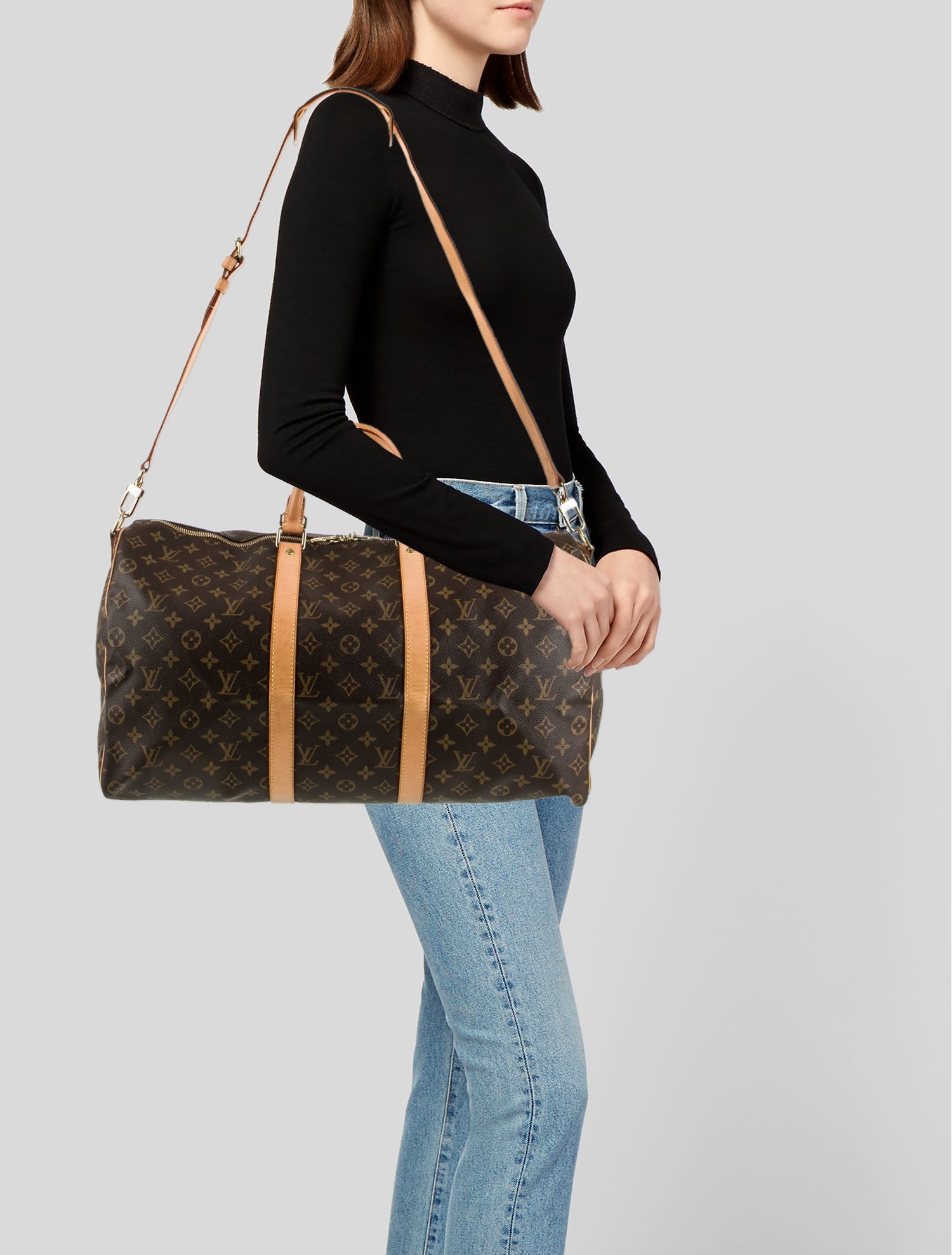 Louis Vuitton LV Monogram Keepall Bandouliere 50 Vintage