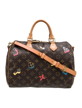 Louis Vuitton LV Monogram Love Lock Speedy Bandouliere 30