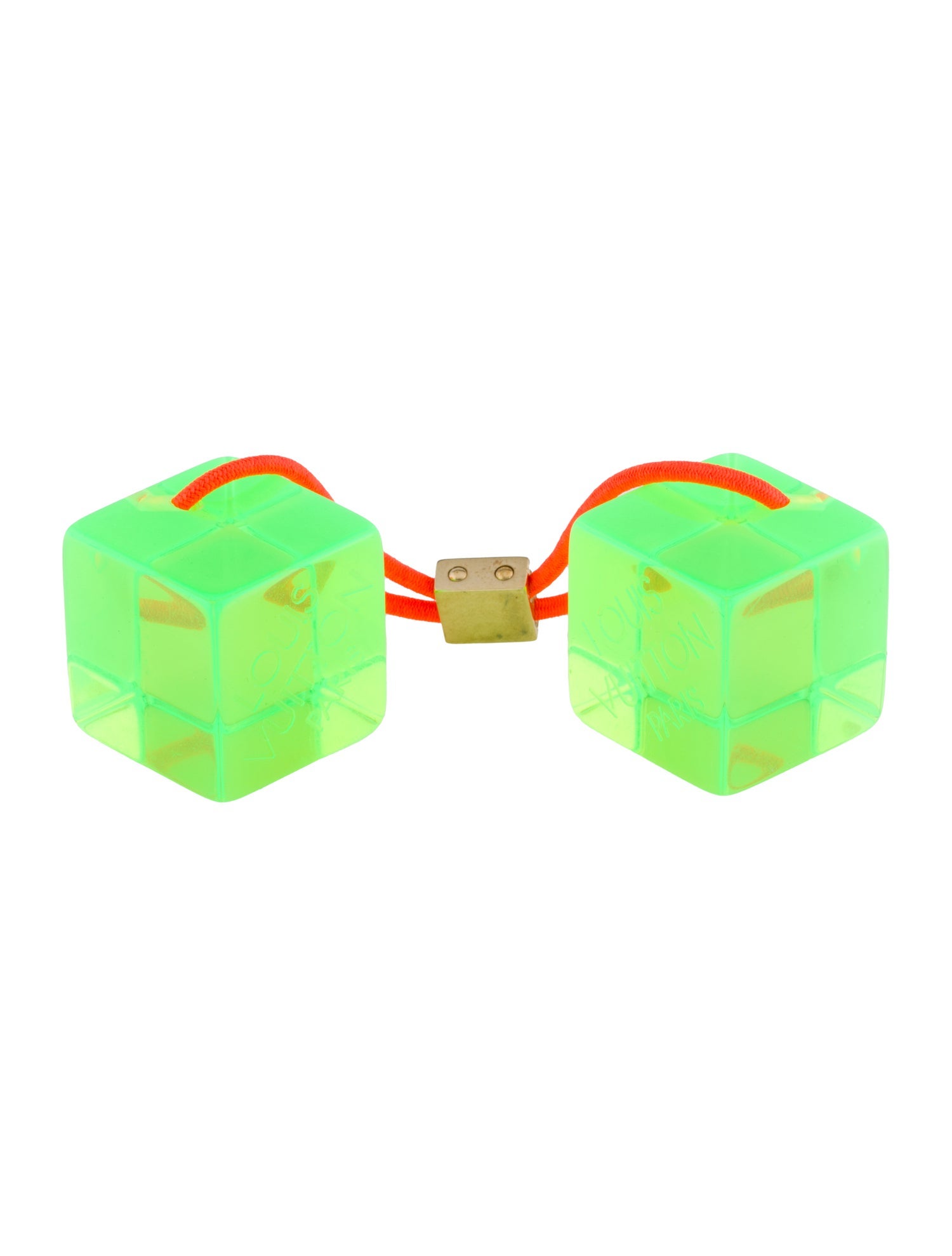 Louis Vuitton Signature Acrylic Cubes Hair Tie