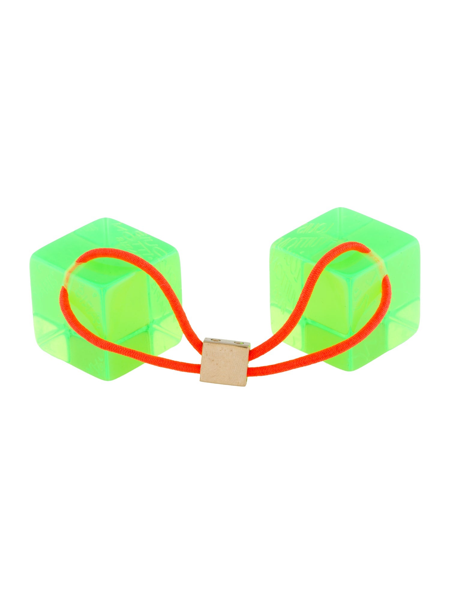 Louis Vuitton Signature Acrylic Cubes Hair Tie