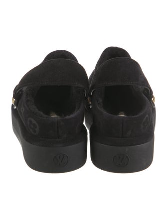 Louis Vuitton LV Monogram Suede Mules