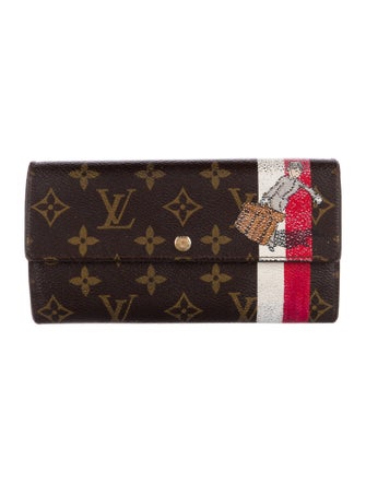 Louis Vuitton Monogram Pattern Coated Canvas Sarah Wallet