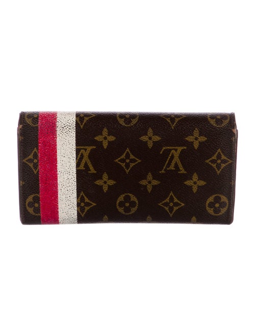 Louis Vuitton Monogram Pattern Coated Canvas Sarah Wallet