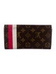 Louis Vuitton Monogram Pattern Coated Canvas Sarah Wallet