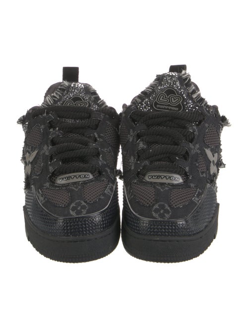 Louis Vuitton Denim Mesh Accents Sneakers