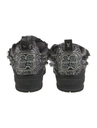 Louis Vuitton Denim Mesh Accents Sneakers