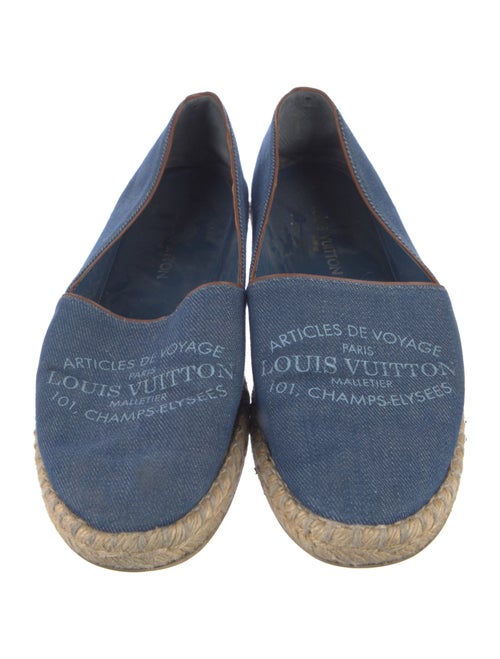 Louis Vuitton Denim Graphic Print Espadrilles