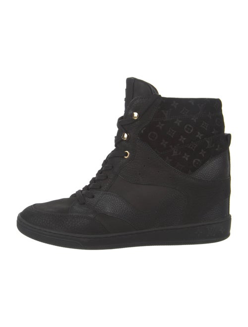 Louis Vuitton LV Monogram Suede Wedge Sneakers