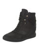 Louis Vuitton LV Monogram Suede Wedge Sneakers