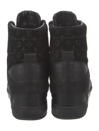 Louis Vuitton LV Monogram Suede Wedge Sneakers