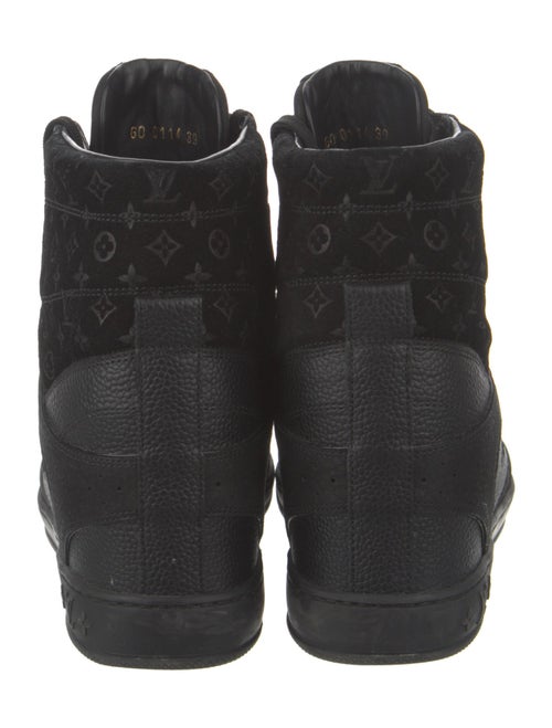 Louis Vuitton LV Monogram Suede Wedge Sneakers
