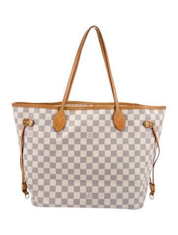 Louis Vuitton Totes Damier Azur Neverfull w/Pouch MM
