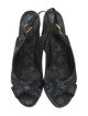 Louis Vuitton Denim Printed Slingback Sandals