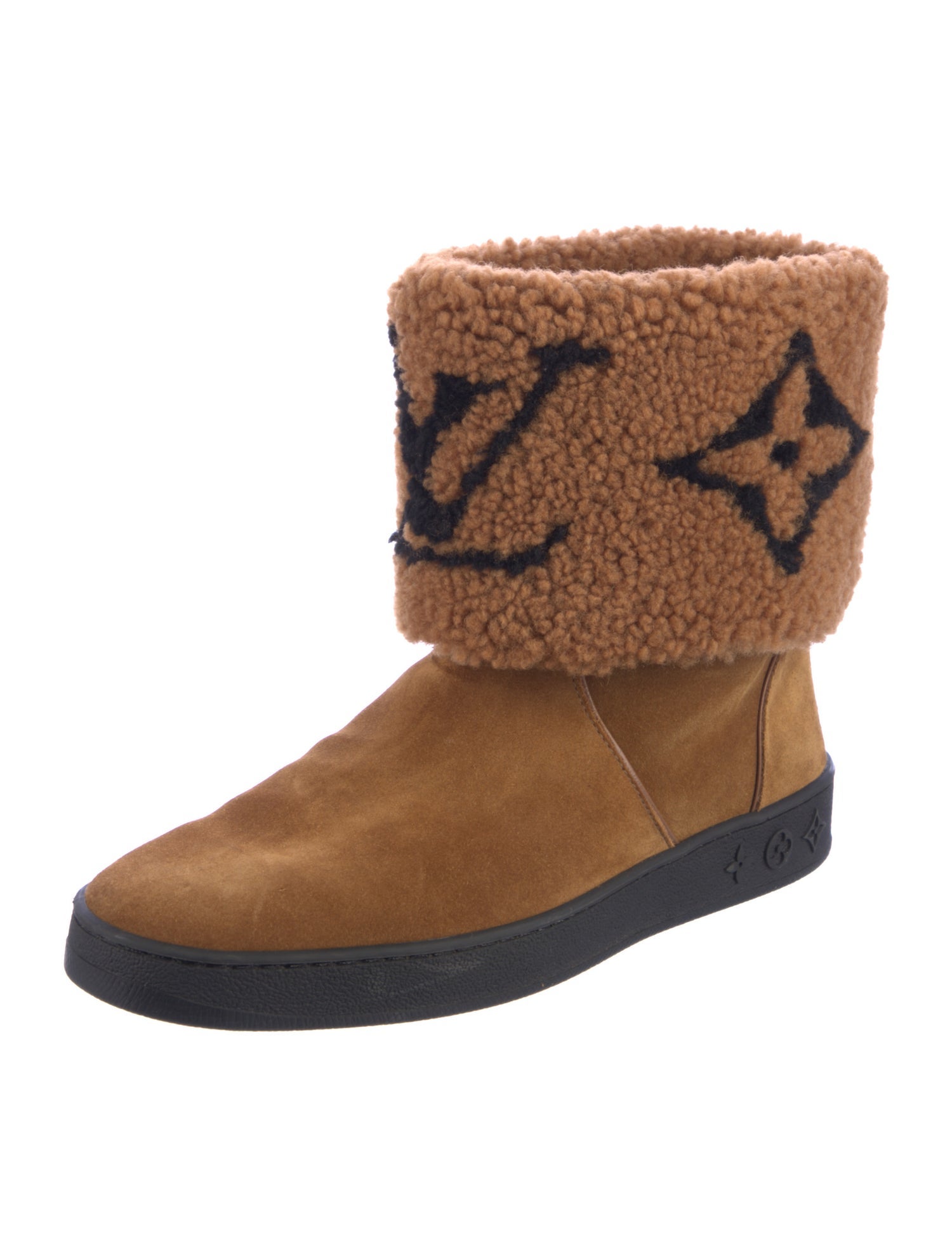 Louis Vuitton Monogram Giant Pattern Suede Boots