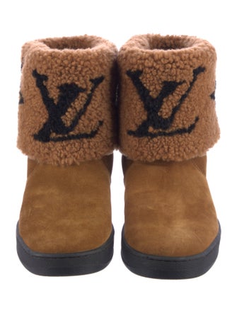Louis Vuitton Monogram Giant Pattern Suede Boots