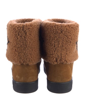 Louis Vuitton Monogram Giant Pattern Suede Boots
