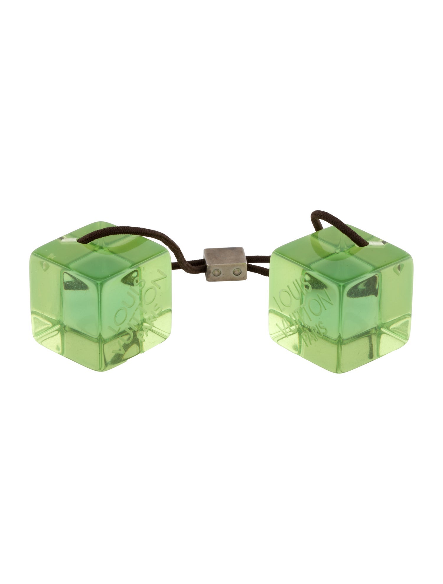 Louis Vuitton Signature Acrylic Cubes Hair Tie