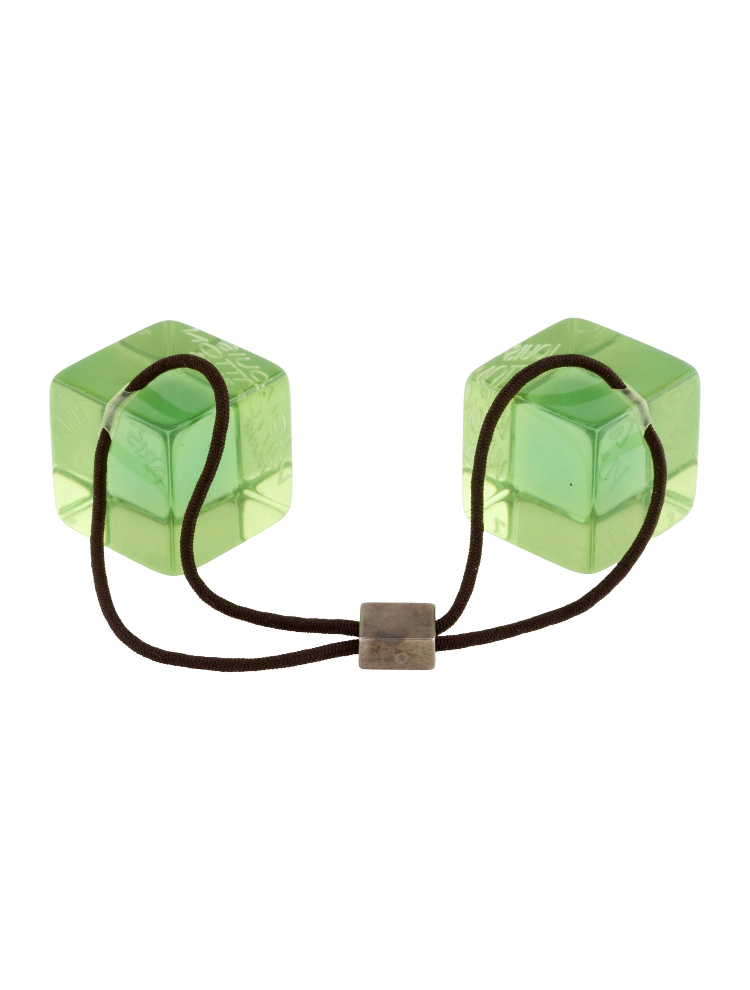 Louis Vuitton Signature Acrylic Cubes Hair Tie