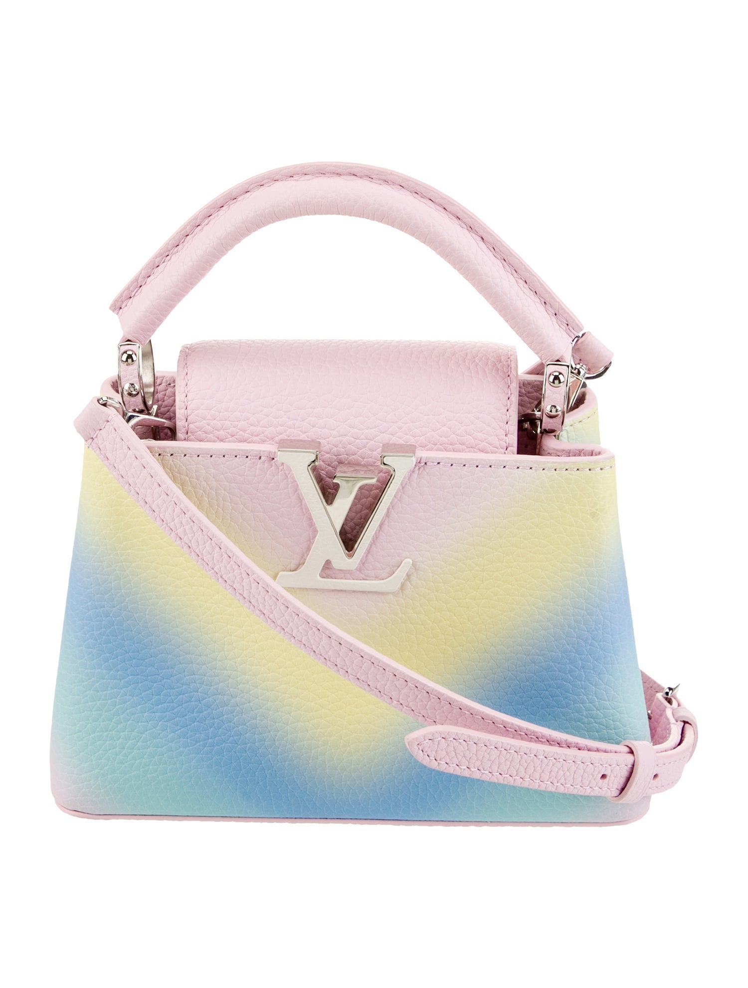Louis Vuitton Taurillon Leather Degrade Rainbow Capucines Mini