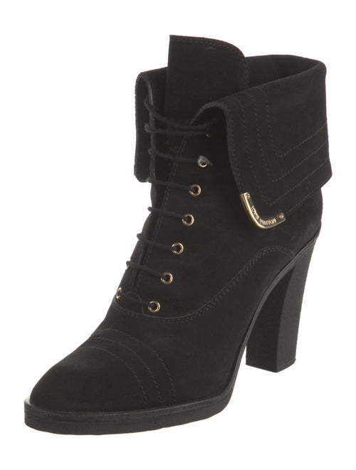 Louis Vuitton Suede Lace-Up Boots