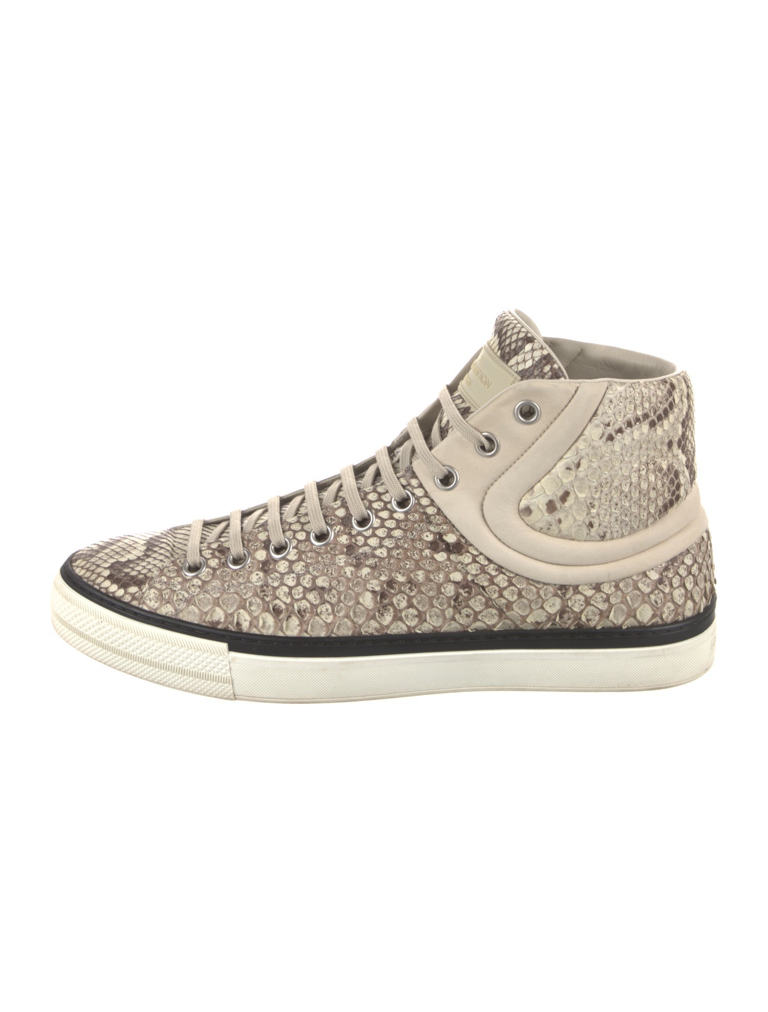 Louis Vuitton Leather Colorblock Pattern Sneakers - Blue