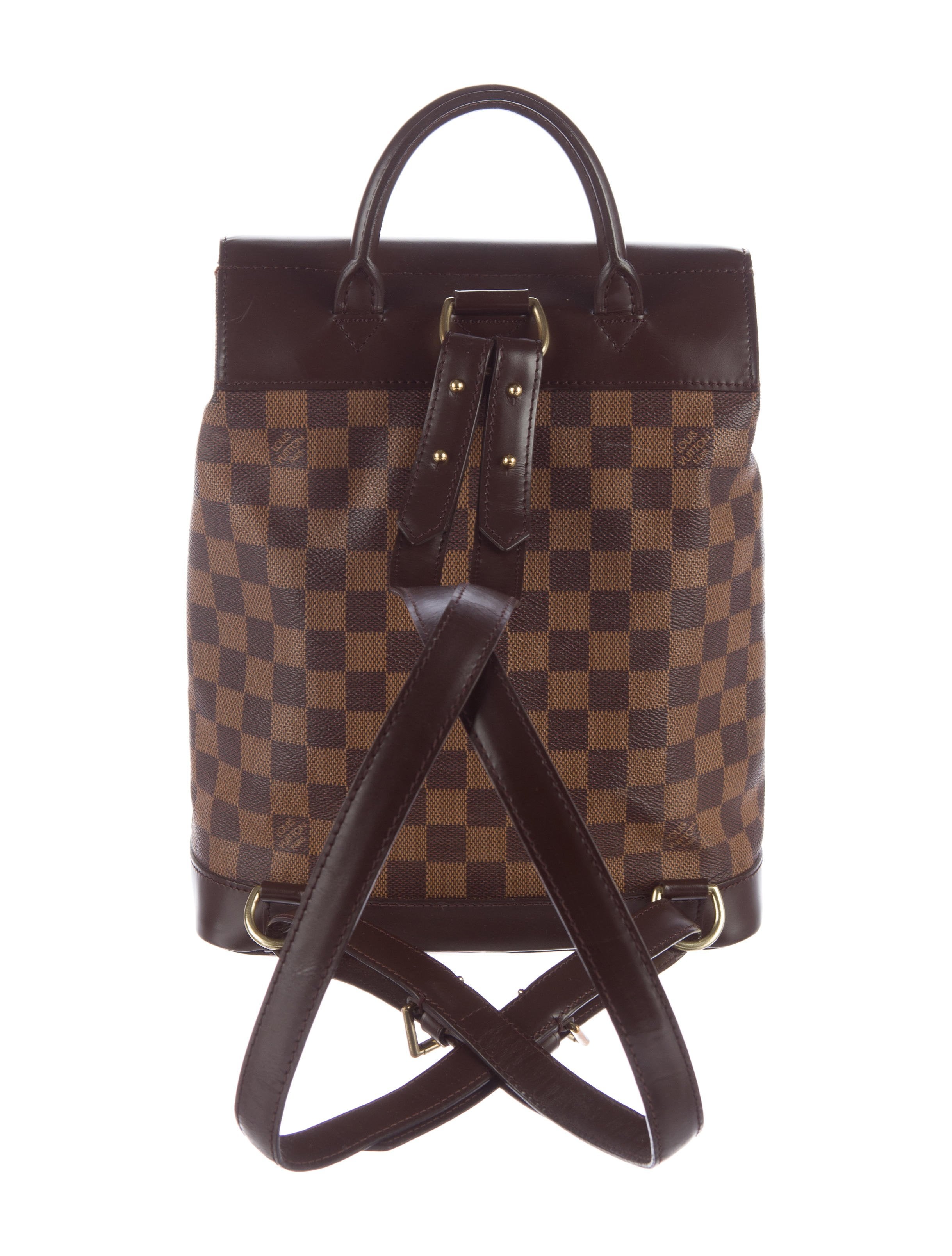 lv book bag for sale Louis Vuitton Damier Ebene Soho Backpack - Handbags - LOU110723 | The RealReal