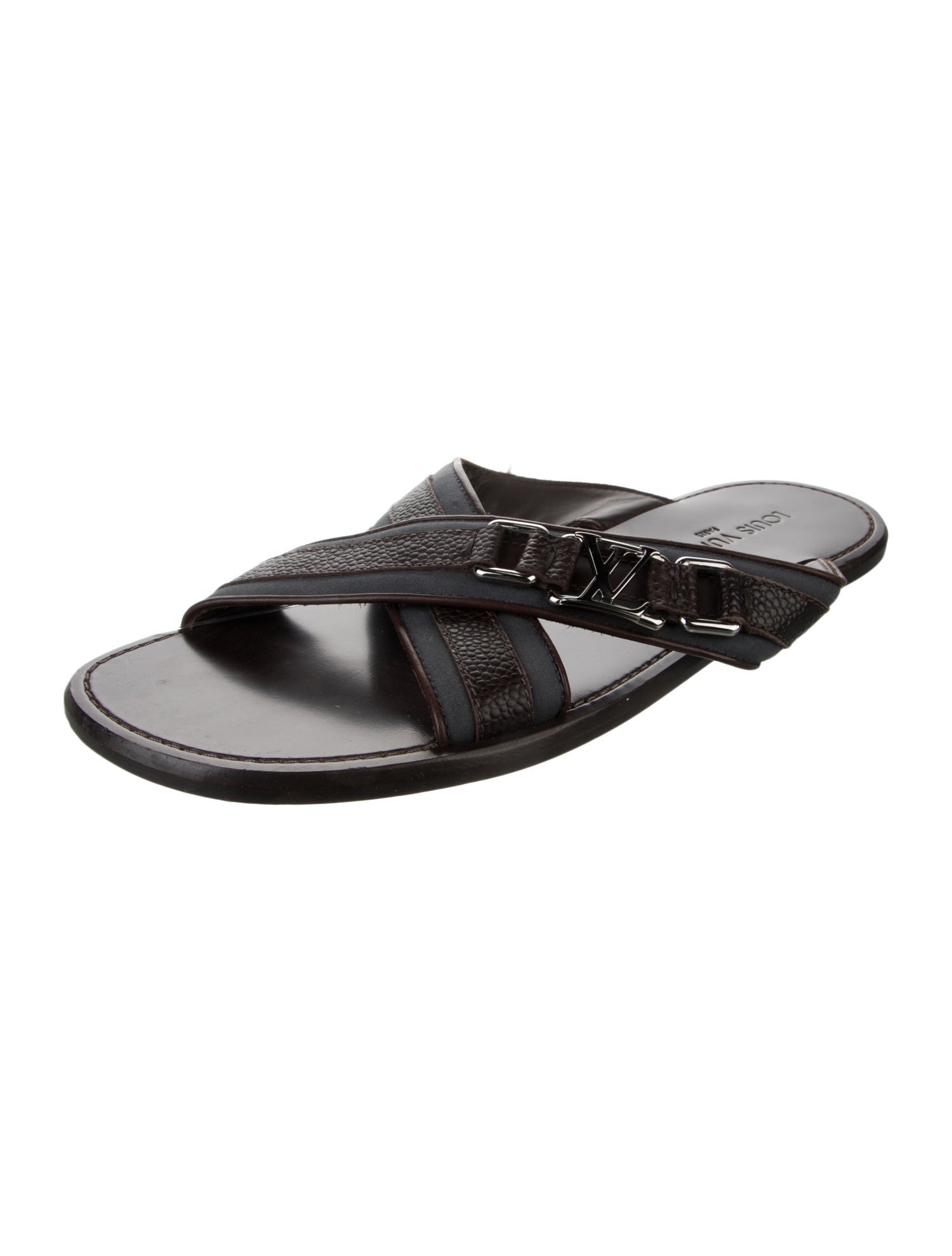 Louis Vuitton Leather Slides