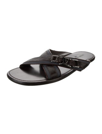 Louis Vuitton Leather Slides