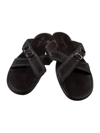 Louis Vuitton Leather Slides