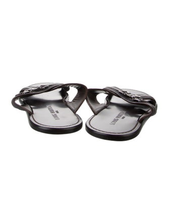 Louis Vuitton Leather Slides