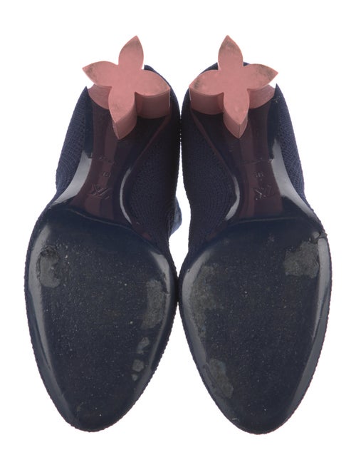 Louis Vuitton LV Monogram Embroidered Accent Sock Boots