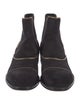 Louis Vuitton Suede Lasercut Accents Chelsea Boots